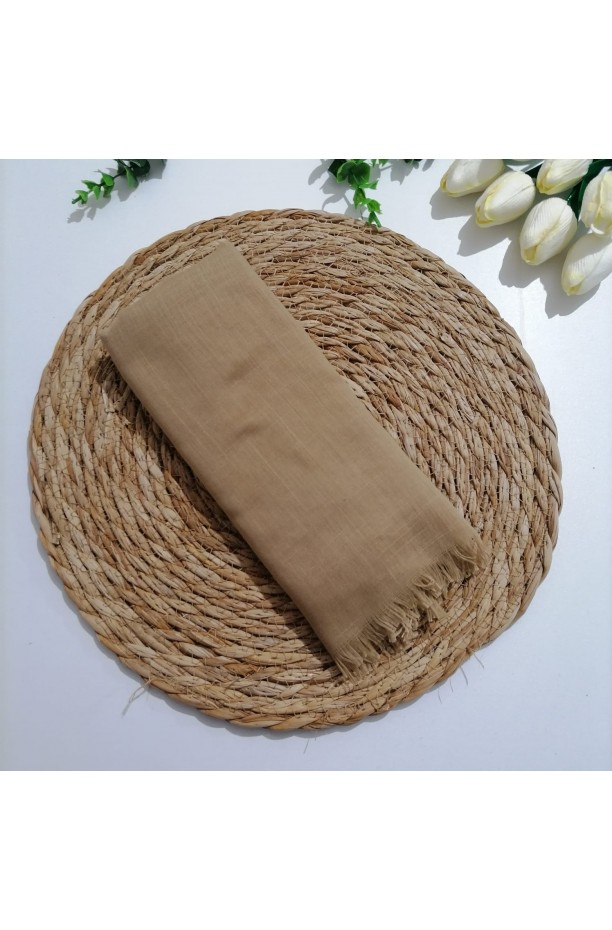 Tek renk pamuklu  Şal ms839