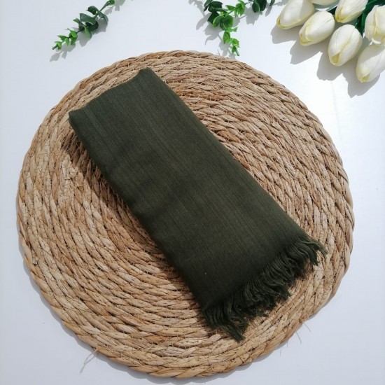 Tek renk pamuklu  Şal ms842