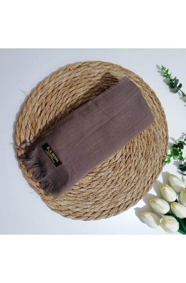 Tek renk pamuklu  Şal ms844