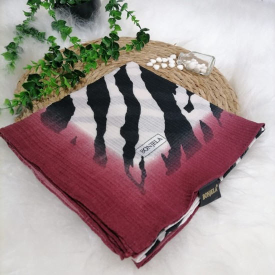 Bonjela - Desenli Mio Cazz Eşarp ms37