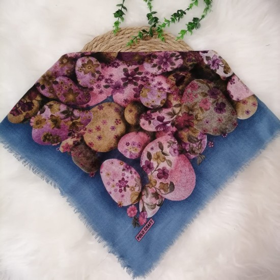 Polocraft - Pamuklu Flamlı Eşarp ms394