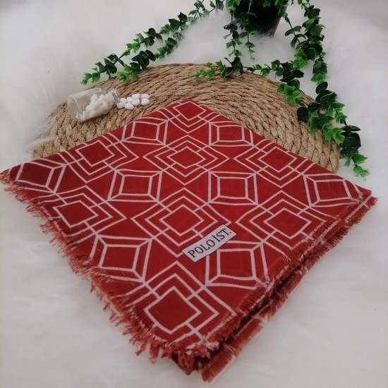 Poloist. - Pamuklu Çekme Koton Eşarp ms465