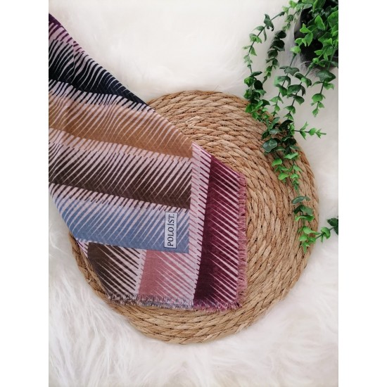 Poloist. - Pamuklu Flamlı Eşarp ms497