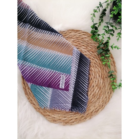 Poloist. - Pamuklu Flamlı Eşarp ms498