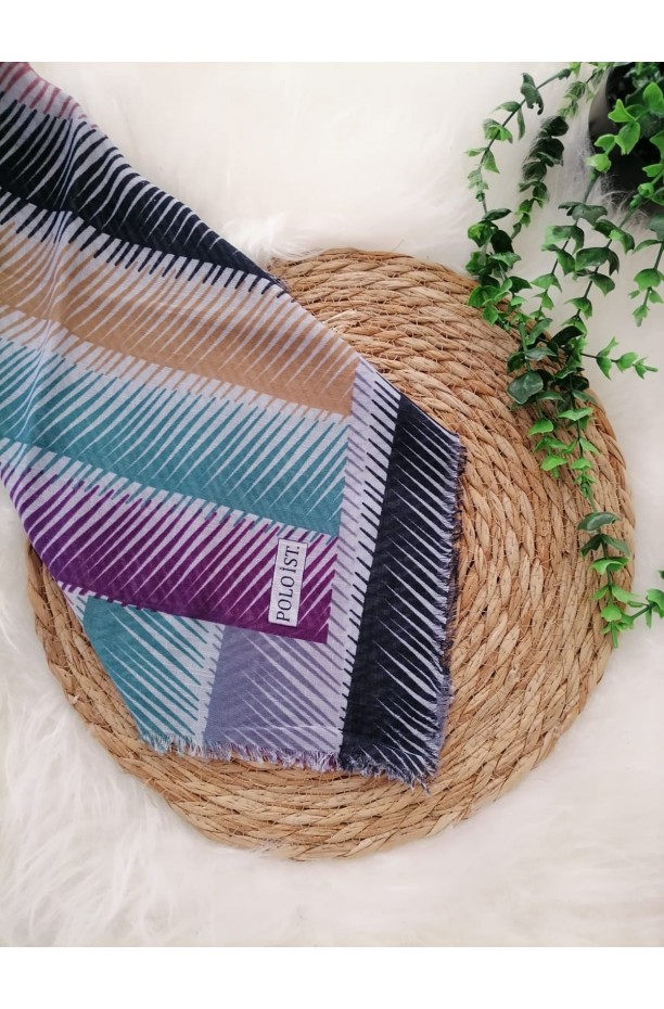 Poloist. - Pamuklu Flamlı Eşarp ms498