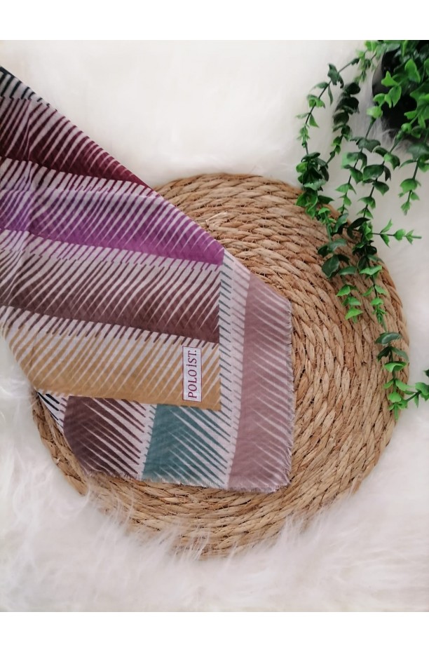 Poloist. - Pamuklu Flamlı Eşarp ms499