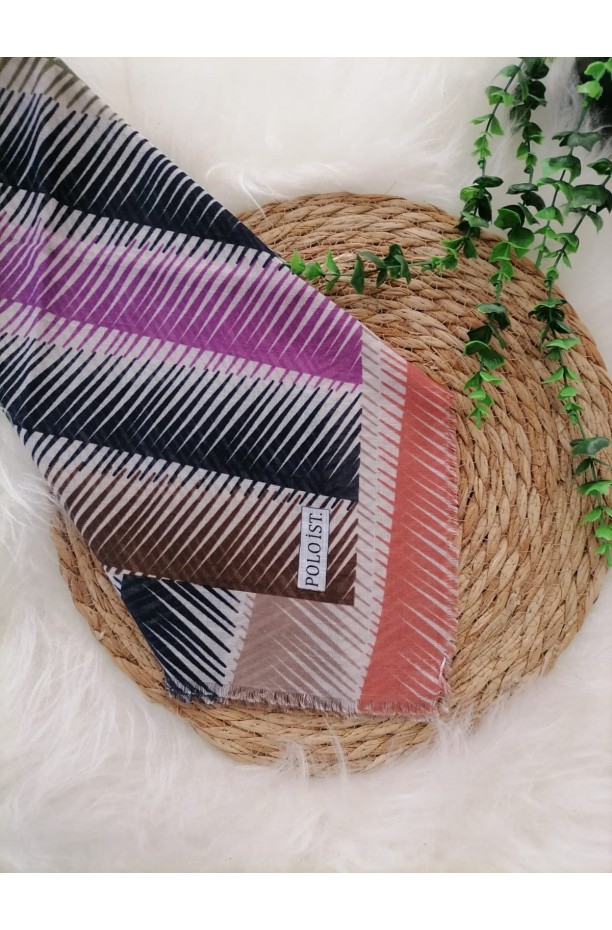 Poloist. - Pamuklu Flamlı Eşarp ms500