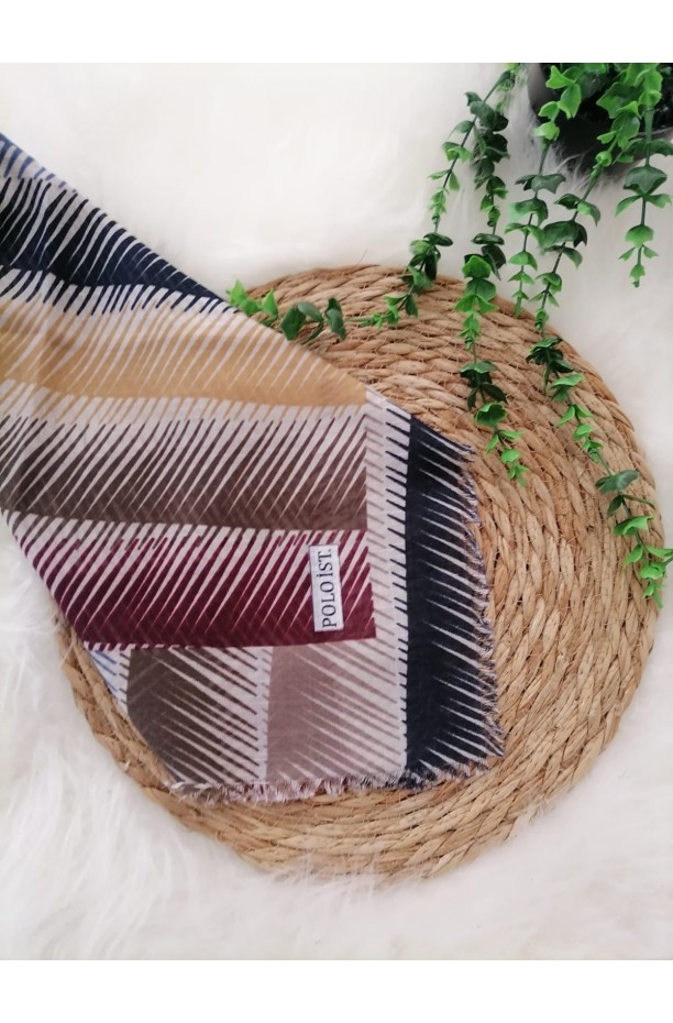 Poloist. - Pamuklu Flamlı Eşarp ms501