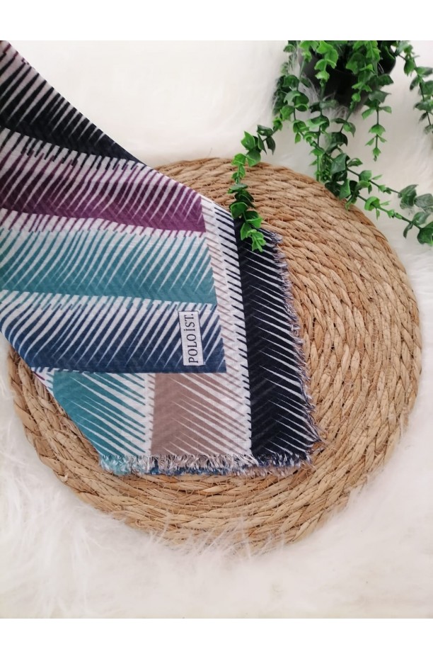 Poloist. - Pamuklu Flamlı Eşarp ms502