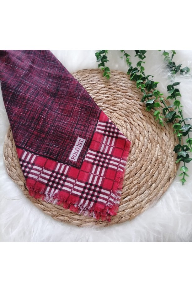 Poloist. - Pamuklu Flamlı Eşarp ms509