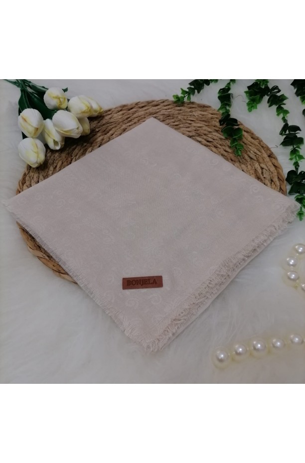 Çiçek Desen Jakar Eşarp ms100