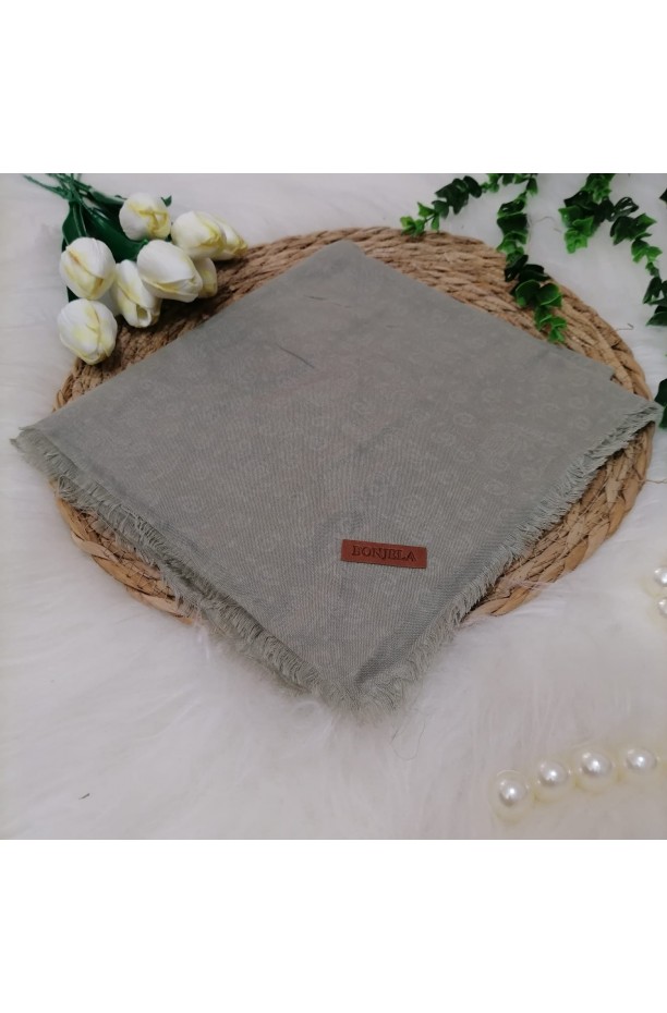 Çiçek Desen Jakar Eşarp ms101