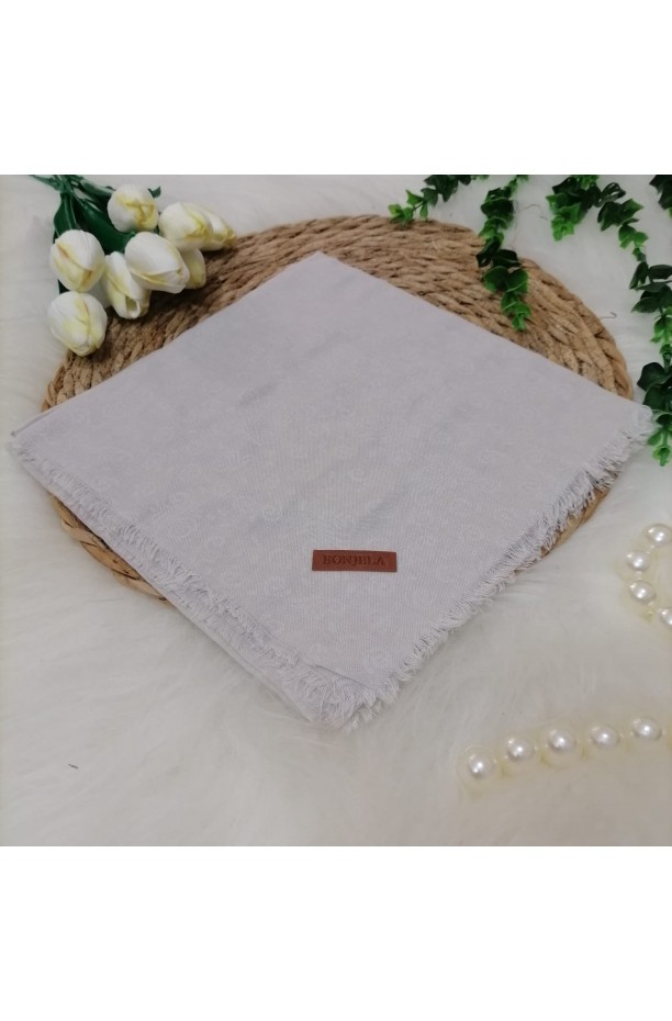 Çiçek Desen Jakar Eşarp ms103