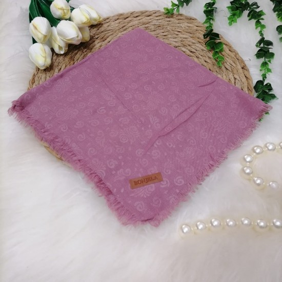 Çiçek Desen Jakar Eşarp ms105