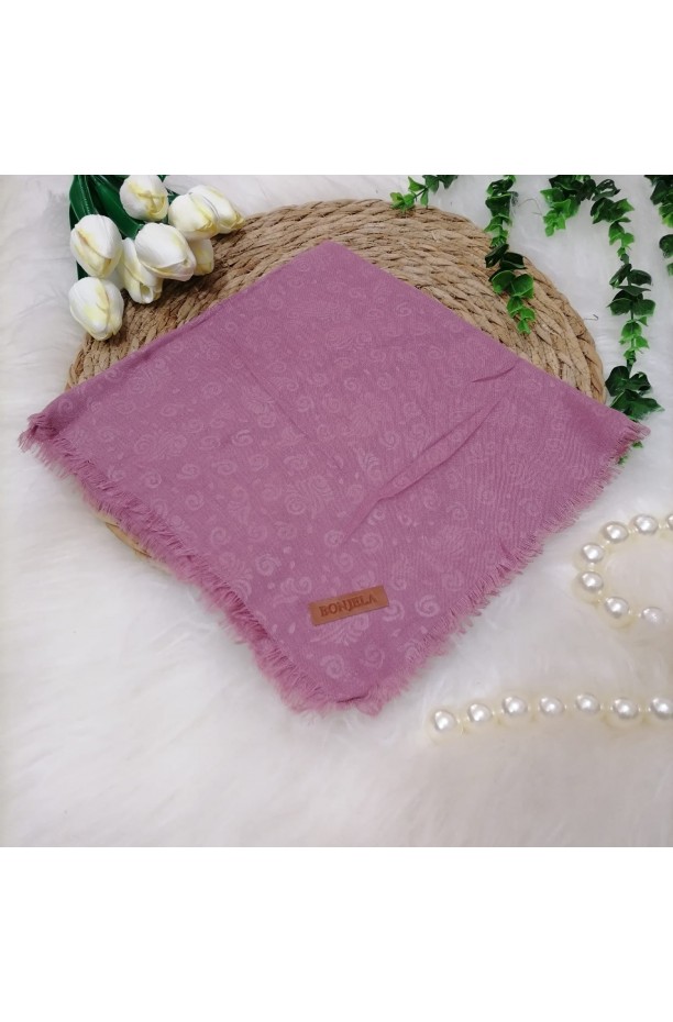 Çiçek Desen Jakar Eşarp ms105