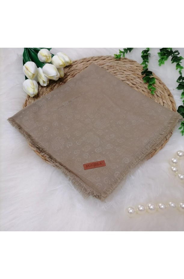 Çiçek Desen Jakar Eşarp ms108