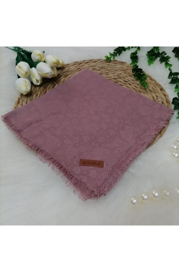 Çiçek Desen Jakar Eşarp ms109