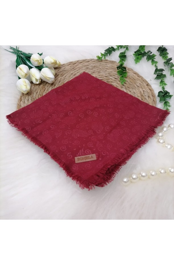 Çiçek Desen Jakar Eşarp ms111