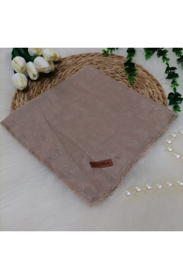 Çiçek Desen Jakar Eşarp ms114