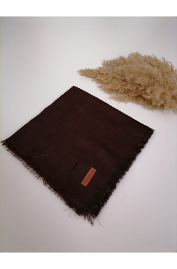 Tek Renk Simli Eşarp ms559